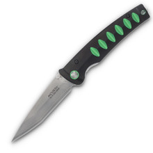 Mcusta MC-4 Katana Folding Knife Black-Green Al 3.5in VG-10 Core San Mai Blade MC-44C