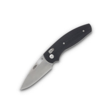 Three Rivers Bulldog Jet Black 2.95 Inch Plain Tumbled Drop Point DLR-BD-3D-G10JB