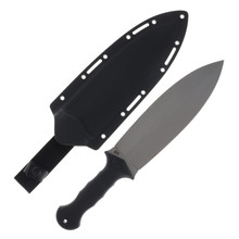 APOC Wallace Smatchet Fixed Blade 9.62in Plain Double Titanium Leaf