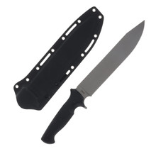 APOC Wallace Bowie Knife 9 Inch Plain Titanium Clip Point KD40041