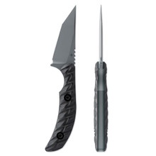 Toor Knives Shifter T Phantom Grey G10 Fixed 2.75In. Gunkote CPM M4 Tanto Kydex Sheath SHIFTERTPG