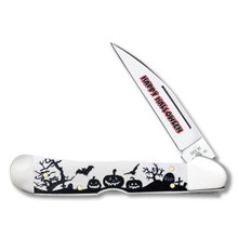 Case XX Halloween 2025 Smooth White Synthetic CopperLock Folding Knife with Collector's Tin CA10641
