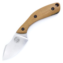 White River Smith & Sons Apex, Natural Canvas Micarta / Black Liners