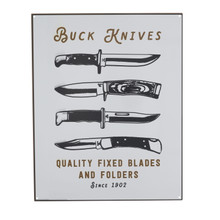 Buck Quality Blades Tin Tacker Sign BU95308