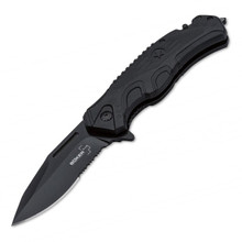 Boker Plus Savior 2 Folding Knife Black 3.35" PS Drop Point Blade BK01BO321