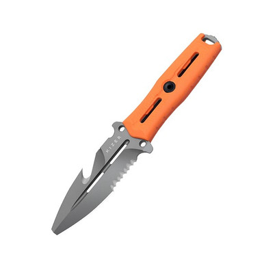 スター Kizer Norcross Fixed Blade Blunt Tip Knife Stonewash Nitro-V