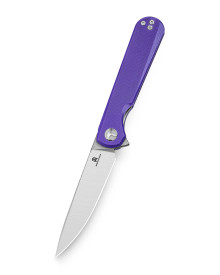 Bestech Knives Bestchman Flick Purple G10 3.49in Satin-Stonewash Blade BMK13B