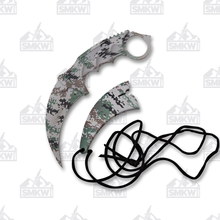 Karambit Neck Knife Digital Camo