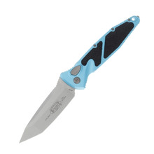 Microtech Knives Socom Elite Auto Turquoise 4.05in Plain SW Tanto Blade AUMT161A10TQ