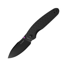Kizer Meteora Folding Knife 3.22 Inch Plain Black PVD Drop Point V3730A2