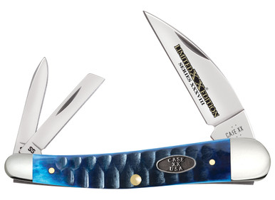 Case XX Gator Jig Ocean Blue Bone Seahorse Whittler Limited