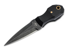 Boker Plus Pocket Rocket 5.08 Inch Plain Black Stonewash Dagger BK02BP0002