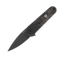 Finch Knives Cherry Bomb Folding Knife Aftermath Swirled Resin