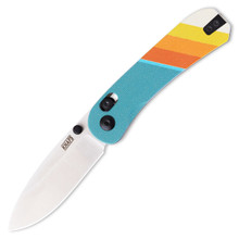 Knafs Lander 3 Pocket Knife - Good Vibes G10 - Gray Stonewash
