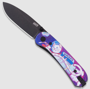 Knafs Lander 1 Folding Knife Black Stonewash D2/Kitty Cosmo Crew G