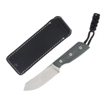 Straight Line EDC DIGGER Green Canvas Micarta Handle 14C28N-SW Blade SLDG-GC