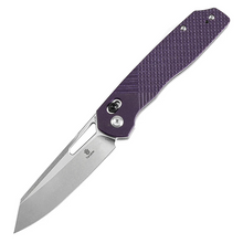 Tenable Knives Shard Purple 3.47 Inch Plain Stonewash Reverse Tanto