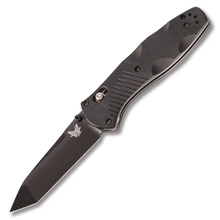 Benchmade 583BK Barrage Folding Knife 3.6in Plain Black Cerakote Tanto BM583BK
