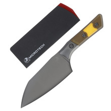 Microtech Santoku 6Inch signature Series Ultem DLC Hardware MT3200B1DLCTULS