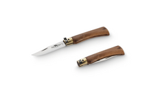 Antonini Old Bear Classical Small Walnut 2.76in Plain Satin Clip Point 9307/17_LN