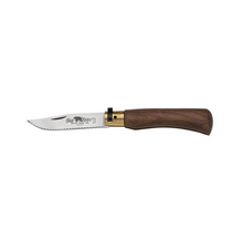 Antonini Old Bear Classical Medium Walnut 3.15in Serr Satin Clip Point 9337/19_LN