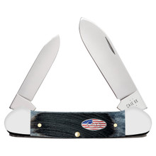 Case XX Gray Sawcut Jigged Bone Canoe Folding Knife CA53065