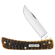 クリストフル Case XX Olive Green Sawcut Jigged Bone Sod Buster Jr Folding