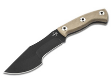 Boker Plus Mini Tracker 2.0 Olive 5.31in Plain Black Modified Drop Point BK02BO113
