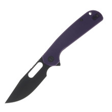 Eutektik Trinity Folding Knife Blackwash 14C28N/UV Purple G-10 Right Hand Carry LM02