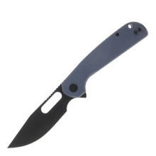 Eutektik Trinity Folding Knife Blackwash 14C28N/Fjord Blue G-10 Right Hand Carry LM10
