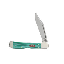 Case XX Seafoam Green G-10 Mini CopperLock Folding Knife CA18109
