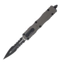 Microtech Knives Dirac D/E OTF Auto Natural Al 2.88in PS Black Dagger AUMT2252NC
