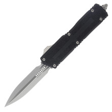 Microtech Scarab II GEN III D-E Stonewash Standard Black OTF Automatic 3.95In. AUMT128010