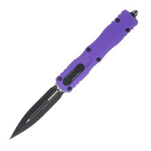 Microtech Dirac Delta D-E OTF Automatic Black Standard Purple 3.75" AUMT2271PU