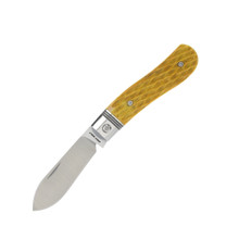 Jack Wolf K9 Jack Steel Series Folding Knife Yellow Jigged Bone K9-02-YLW-BNE-JIG