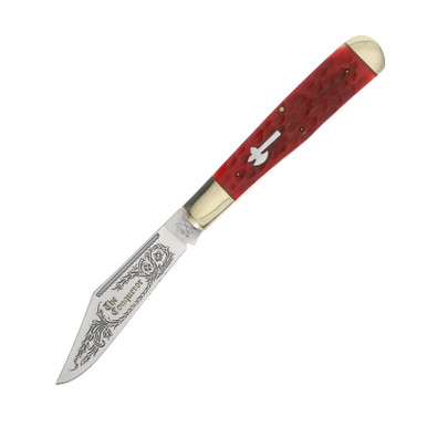 Cooper Cutlery Battle Axe 1-Bld German Style Folding Hunter Red