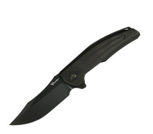 Reate Jack Jr. Folding Knife DLC S30V/Black Aluminum/Black Pivot REJACK-JR1