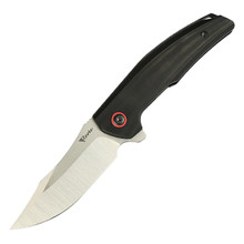 Reate Jack Jr. Folding Knife Satin S30V/Black Aluminum/Black Pivot
