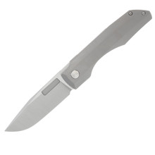 Vero Engineering Impulse Thin Stonewash 3.65in Plain Belt Satin Drop Point V-VIT-BSS$-FK-0234-S
