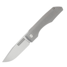 Vero Engineering Impulse Thin Stonewash 3.65in Plain Hand Satin Drop Point V-VIT-HSS-FK-0235-S