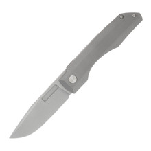 Vero Engineering Impulse Thin Stonewash 3.65in Plain Stonewash Drop Point V-VIT-SS$-FK-0233-S