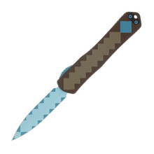 Heretic Knives Manticore-X Double Edge Diamond Sword 3.7In. OTF Automatic H032F-DIAMOND