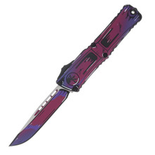 Microtech Combat Troodon GEN III S-E Standard Cerakote Cel Shade Purple 4In Drop Point OTF Automatic AUMT11431PUCOMICS