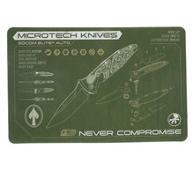 Microtech Socom Elite Auto OD Green Oversized Mat MTMATSEA