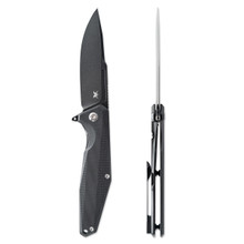 Skallywag Tactical Iron Jaw 3.4 Inch Plain Black PVD Drop Point SWTIJBLK