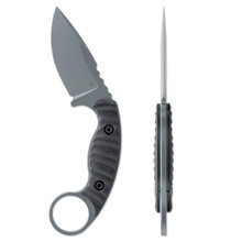 TOOR Knives Karsumba S Phantom Gray 2.5 Inch Plain Gray Drop Point KARSUMBASPG
