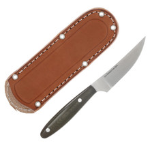 BARK RIVER BITTER ROOT CAPER GREEN CANVAS MICARTA HANDLE FIXED 3.25IN BA99253MGC