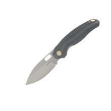 Kizer Seagull Folding Knife Gray Micarta Handle 2.95in Satin 14C28N Drop Point Blade V3770A1