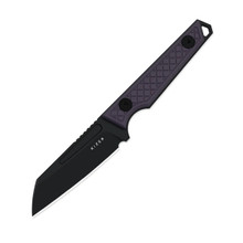 Kizer Phasmids Fixed Knife Purple G-10 Handle 2.79in Black Coated AEB-L Sheepsfoot Blade 1079A1