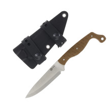 CIVIVI MDRN Hunter Fixed Knife Brown 4.12 Inch Plain Satin Drop Point C23078-2